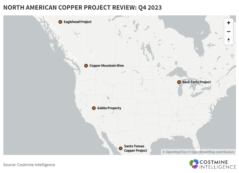 North American Copper Project Review  Q4 2023 Oct. To Dec 